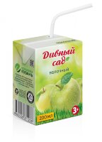 Напиток яблочный сокосодержащий д/пит  'Дивный Сад'  0,2л.